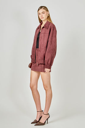 ENDLESS ROSE - Suede Work Jacket - JACKETS available at Objectrare