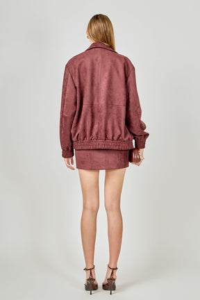 ENDLESS ROSE - Suede Work Jacket - JACKETS available at Objectrare