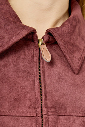 ENDLESS ROSE - Suede Work Jacket - JACKETS available at Objectrare