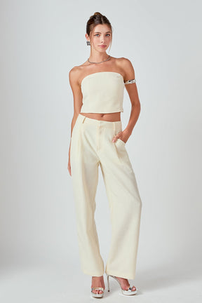ENDLESS ROSE - Ashton Linen Tube Top - TOPS available at Objectrare
