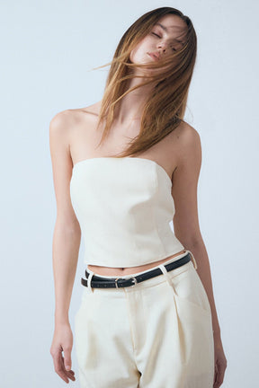 ENDLESS ROSE - Ashton Linen Tube Top - TOPS available at Objectrare