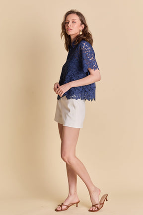 ENDLESS ROSE - Mid Waisted Linen Shorts - SHORTS available at Objectrare