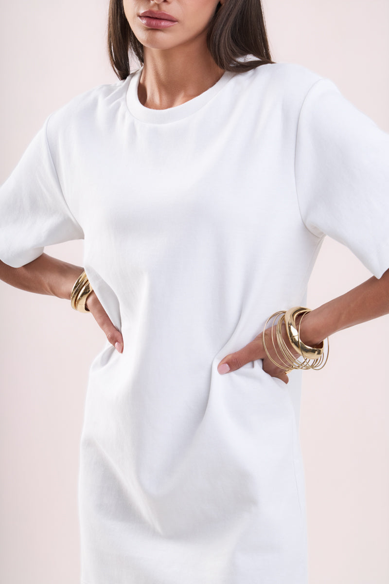 ENDLESS ROSE - Mix Media T-Shirt Lace Dress - DRESSES available at Objectrare