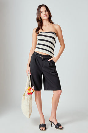 ENDLESS ROSE - Brynn Bermuda Shorts - SHORTS available at Objectrare