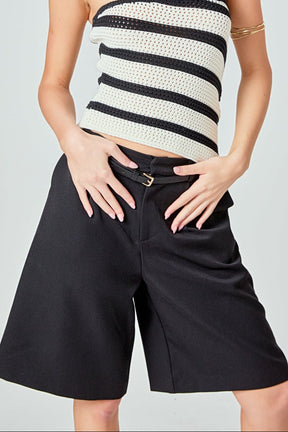 ENDLESS ROSE - Brynn Bermuda Shorts - SHORTS available at Objectrare