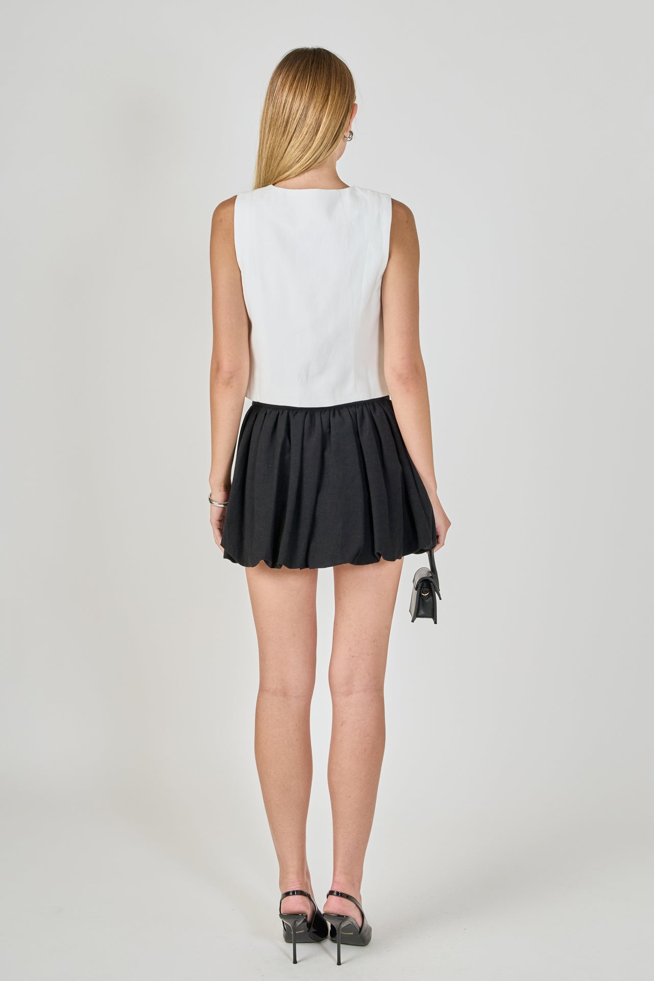 ENDLESS ROSE - Tara Button Up Cotton Linen Vest - TOPS available at Objectrare