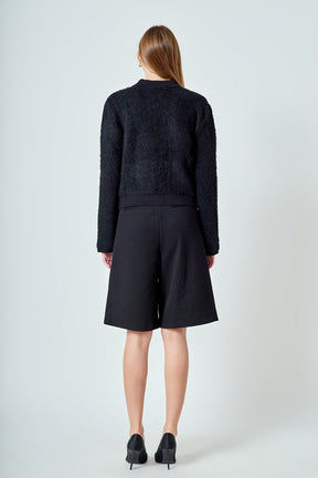 ENDLESS ROSE - Collared Button Up Cardigan - SWEATERS & KNITS available at Objectrare