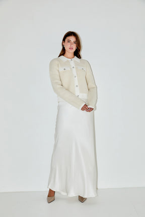 ENDLESS ROSE - Collared Button Up Cardigan - SWEATERS & KNITS available at Objectrare