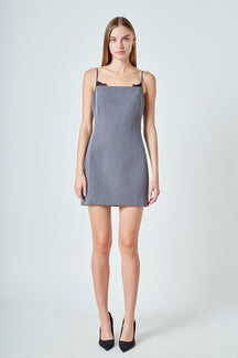 ENDLESS ROSE - Josephine Lace Trim Mini Dress - DRESSES available at Objectrare
