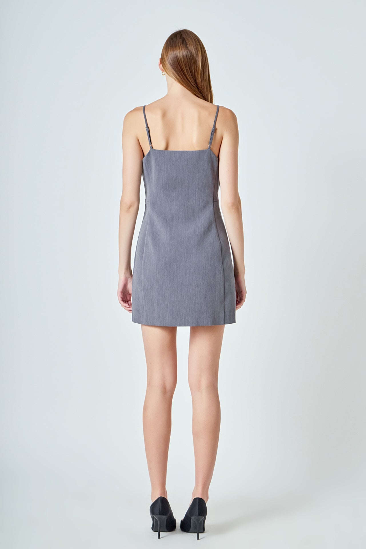 ENDLESS ROSE - Josephine Lace Trim Mini Dress - DRESSES available at Objectrare