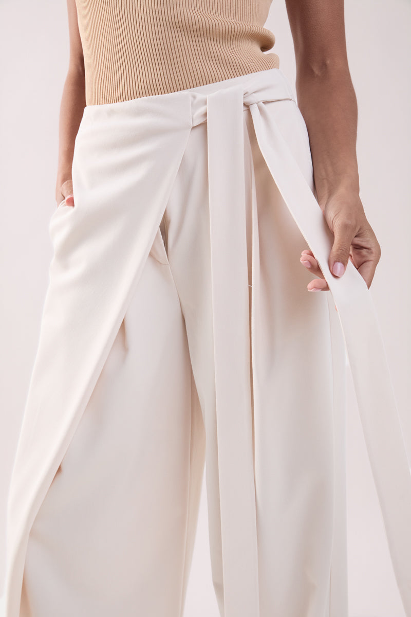 ENDLESS ROSE - Strap Tie Wrapped Pants - PANTS available at Objectrare