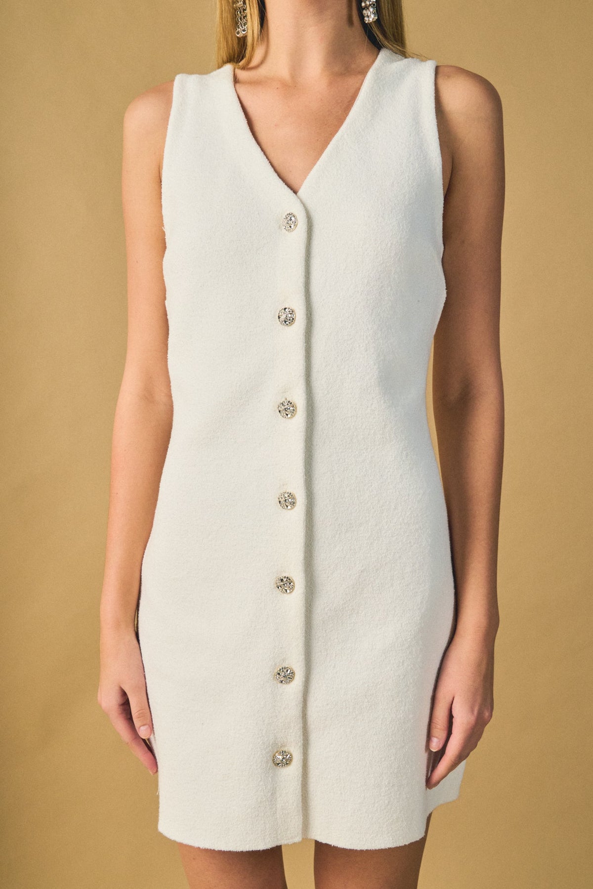 ENDLESS ROSE - V-Neck A-Line Mini Dress - DRESSES available at Objectrare