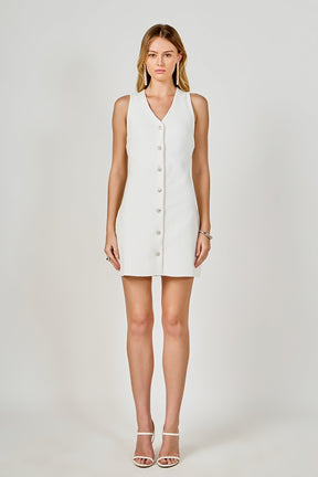 ENDLESS ROSE - V-Neck A-Line Mini Dress - DRESSES available at Objectrare