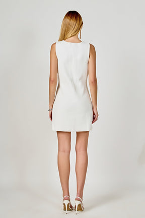 ENDLESS ROSE - V-Neck A-Line Mini Dress - DRESSES available at Objectrare