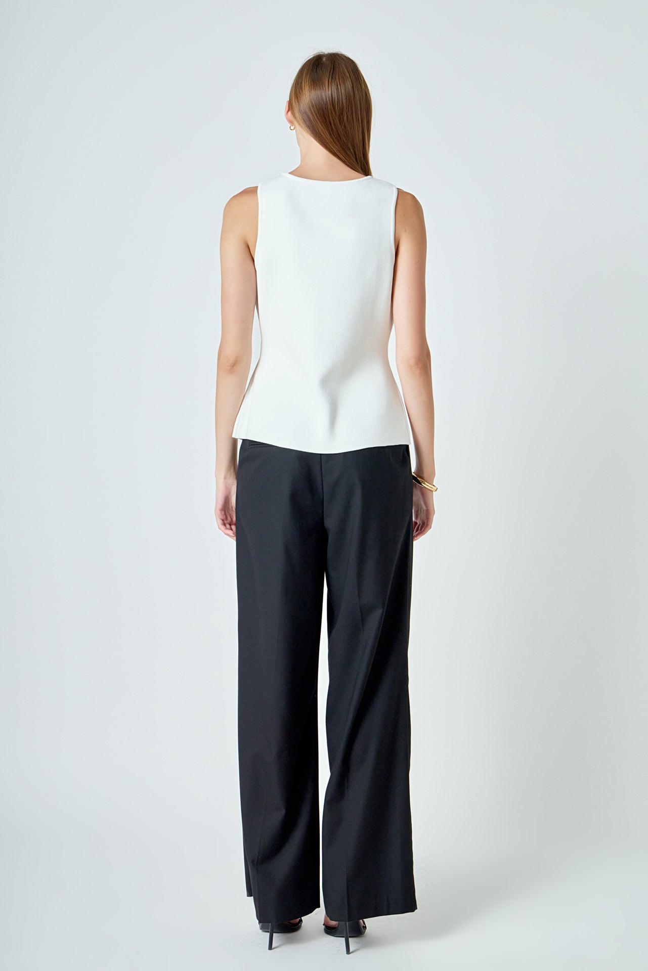 ENDLESS ROSE - Button Up Knit Vest - TOPS available at Objectrare