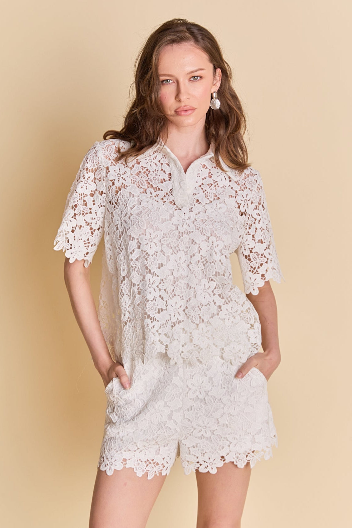 ENDLESS ROSE - Lace Collared Top - TOPS available at Objectrare