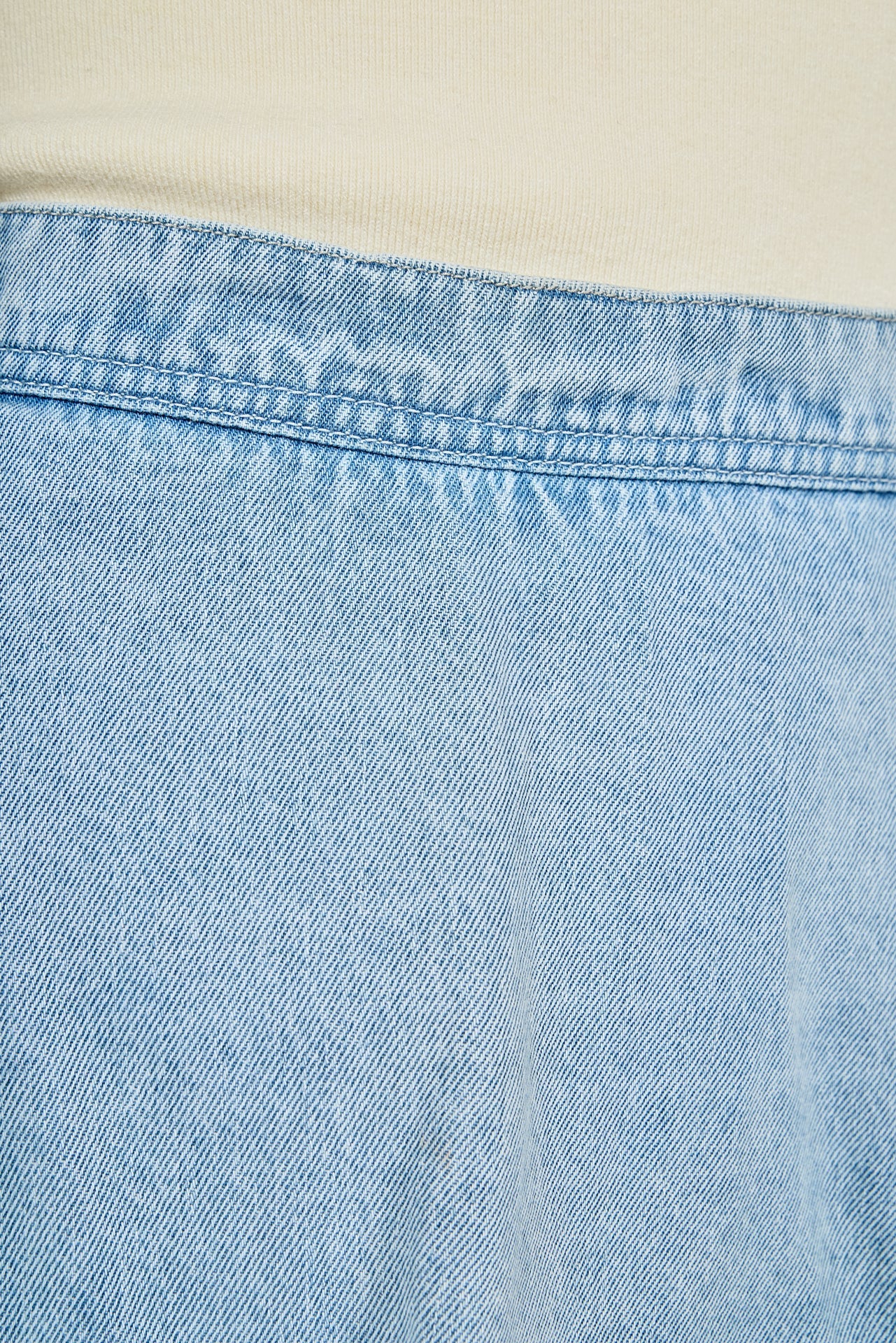 ENDLESS ROSE - Zoe Denim Balloon Mini Skirt - SKIRTS available at Objectrare