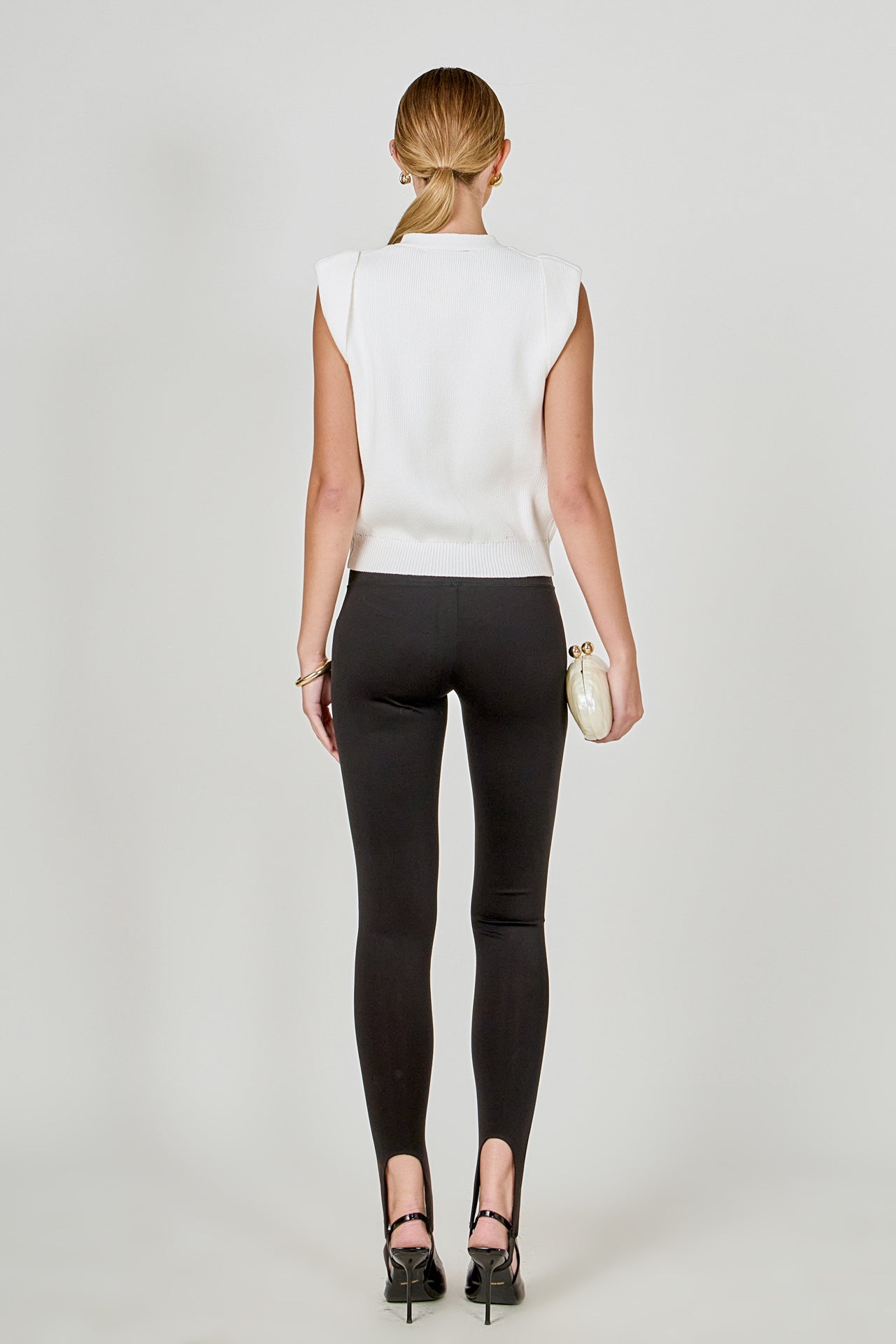 ENDLESS ROSE - Button-Up Sweater Vest - TOPS available at Objectrare