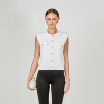 Button-Up Sweater Vest