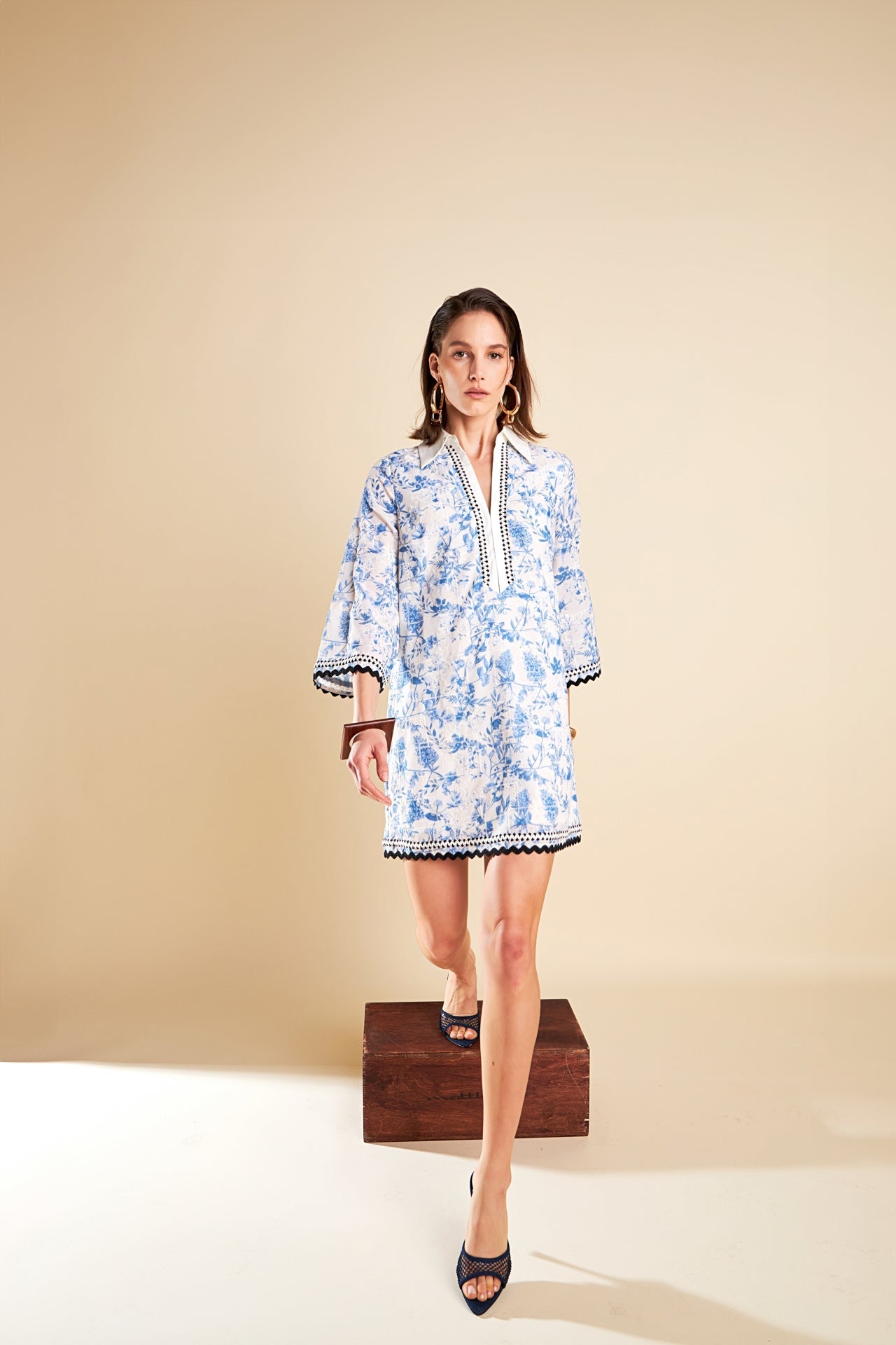 Tunic Dress with Trim Detail