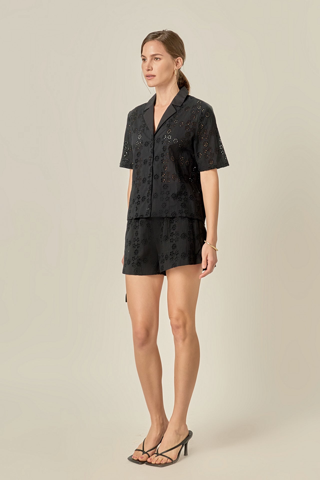 ENGLISH FACTORY - Embroidered Cotton Camp Shirt - TOPS available at Objectrare