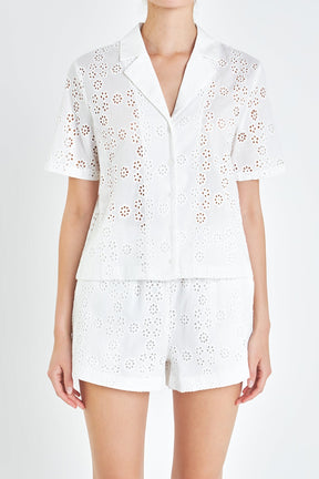Embroidered Cotton Camp Shirt