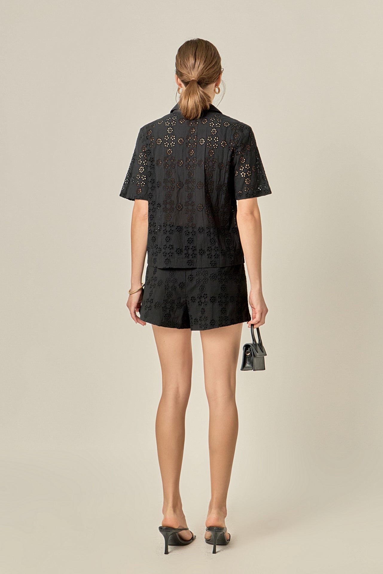 ENGLISH FACTORY - Embroidered Cotton Shorts - SHORTS available at Objectrare