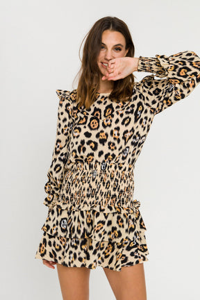 ENGLISH FACTORY - English Factory - Animal Print Blouse - TOPS available at Objectrare