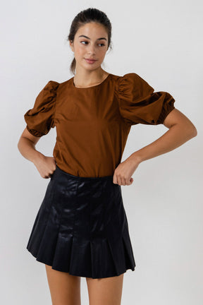 ENGLISH FACTORY - Puff Sleeve Top - TOPS available at Objectrare