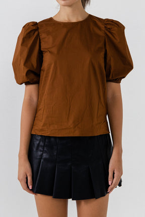 ENGLISH FACTORY - Puff Sleeve Top - TOPS available at Objectrare