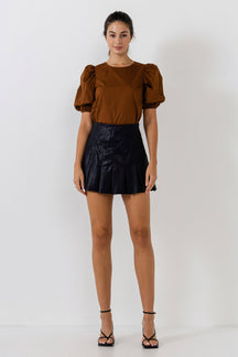 ENGLISH FACTORY - Puff Sleeve Top - TOPS available at Objectrare