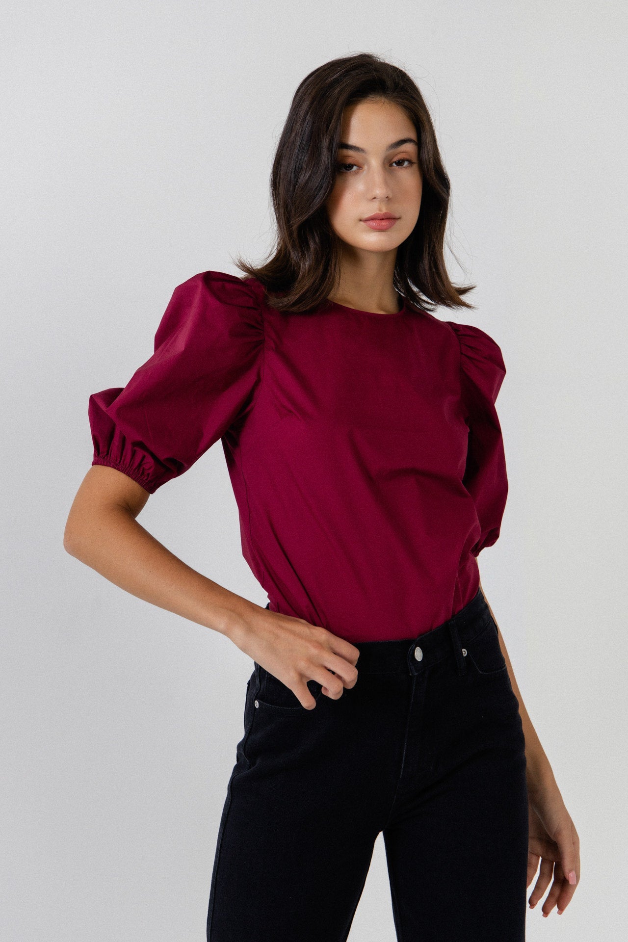 ENGLISH FACTORY - Puff Sleeve Top - TOPS available at Objectrare