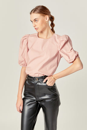 ENGLISH FACTORY - Puff Sleeve Top - TOPS available at Objectrare