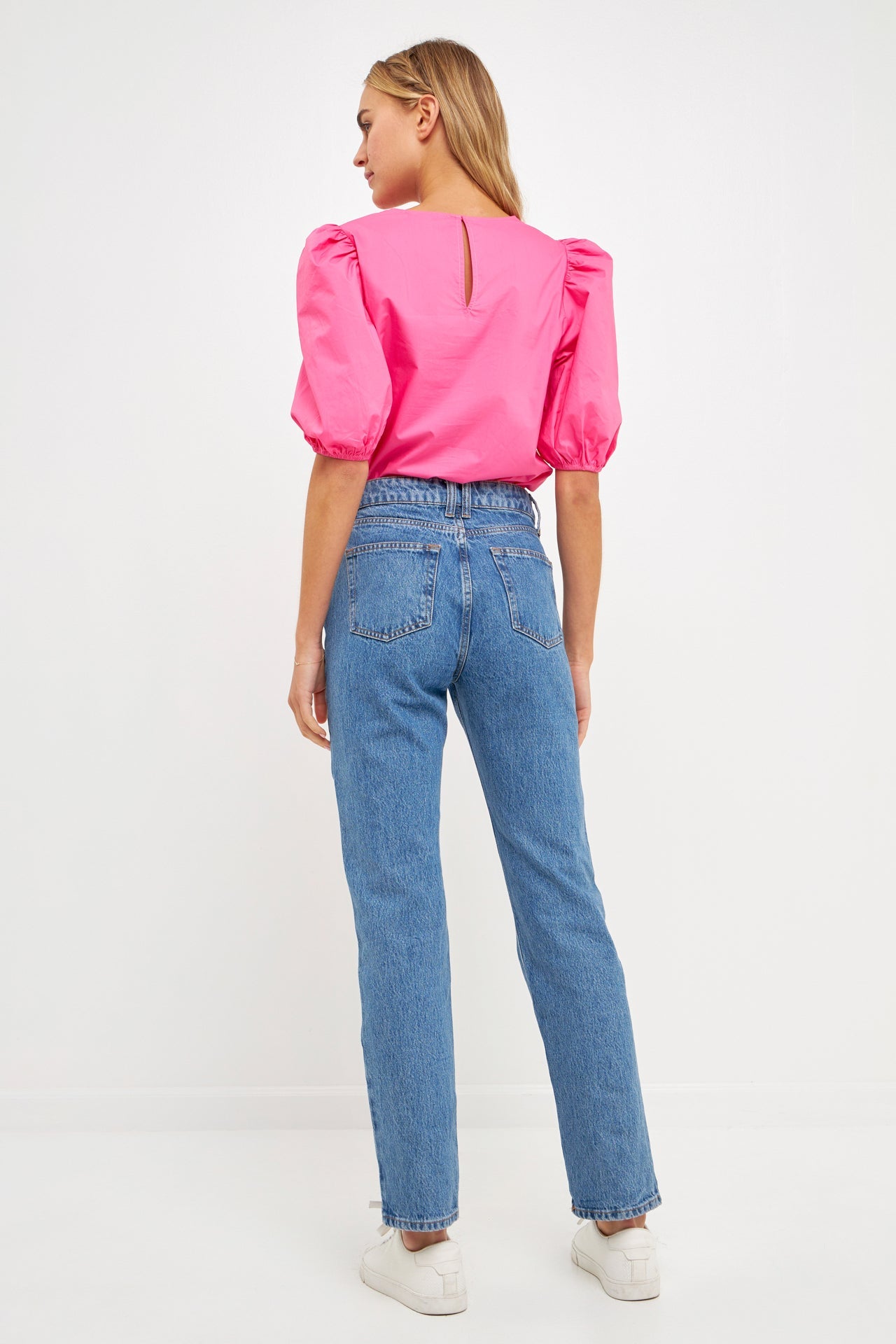 ENGLISH FACTORY - English Factory - Poplin Puff Sleeve Top - TOPS available at Objectrare