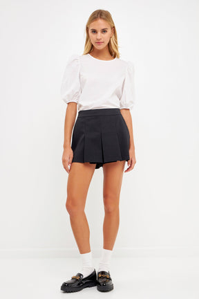 English Factory - Poplin Puff Sleeve Top