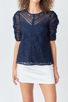 ENDLESS ROSE - Embroidered Lace Top - TOPS available at Objectrare