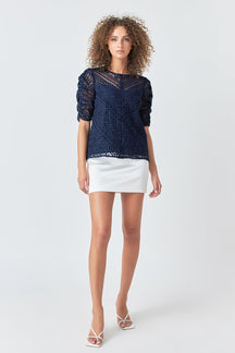 ENDLESS ROSE - Embroidered Lace Top - TOPS available at Objectrare
