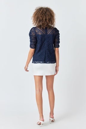 ENDLESS ROSE - Embroidered Lace Top - TOPS available at Objectrare
