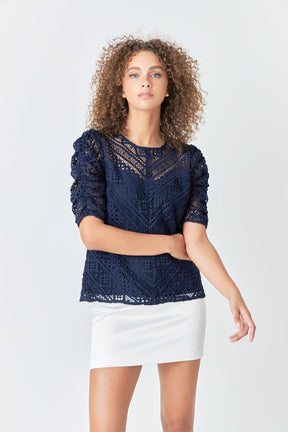 ENDLESS ROSE - Embroidered Lace Top - TOPS available at Objectrare