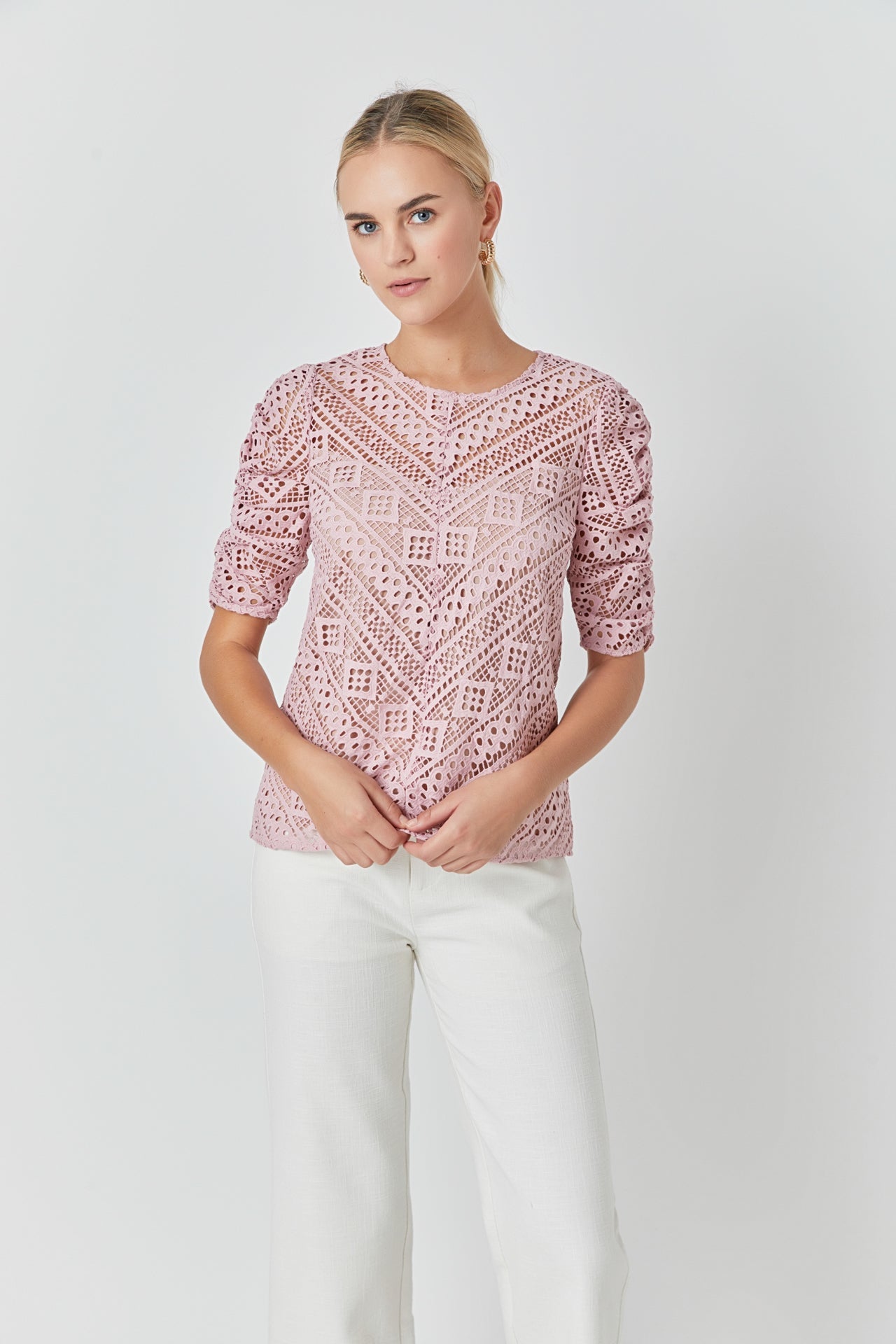 ENDLESS ROSE - Embroidered Lace Top - TOPS available at Objectrare