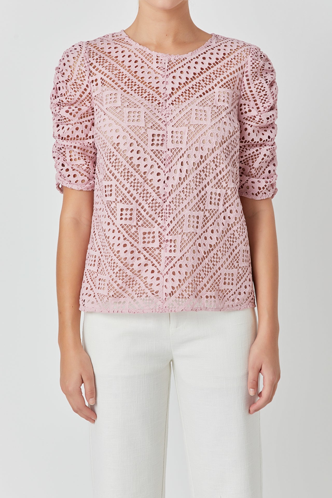ENDLESS ROSE - Embroidered Lace Top - TOPS available at Objectrare