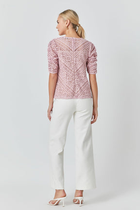 ENDLESS ROSE - Embroidered Lace Top - TOPS available at Objectrare