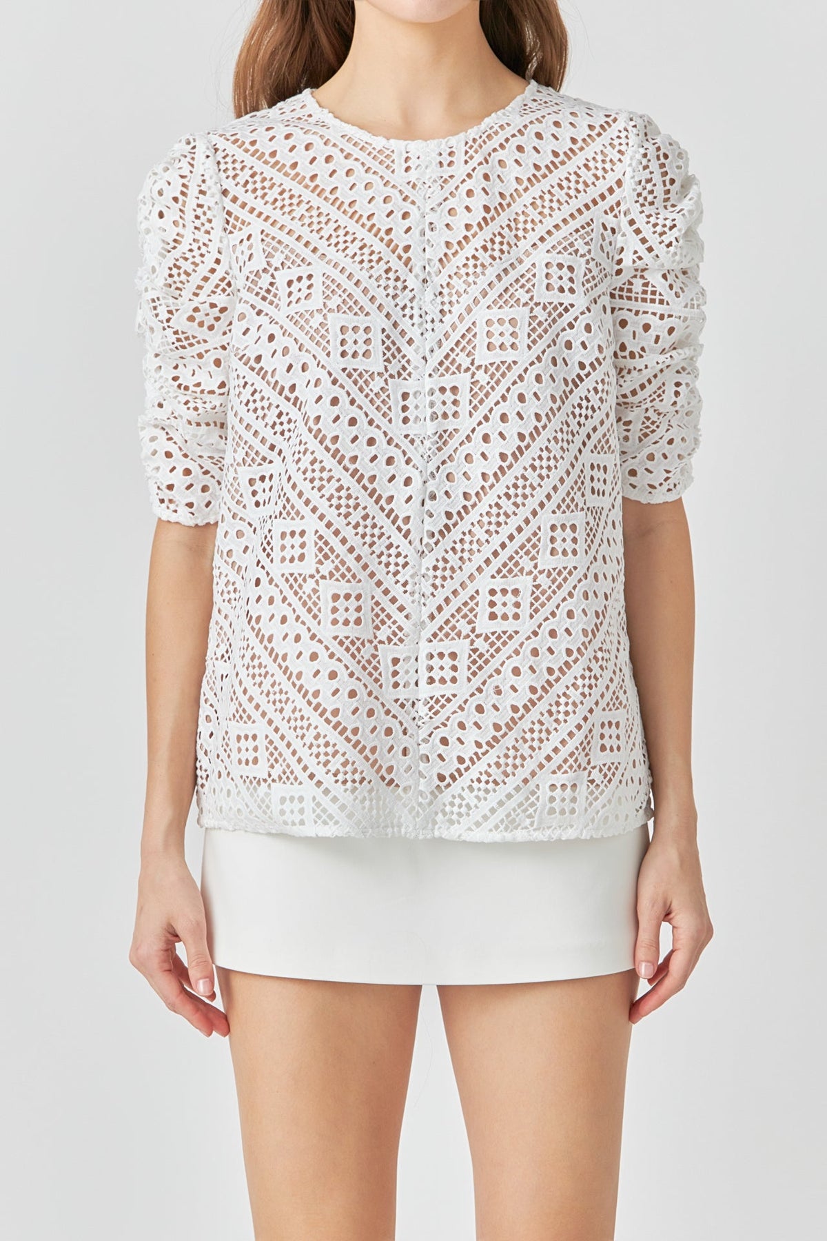 ENDLESS ROSE - Embroidered Lace Top - TOPS available at Objectrare