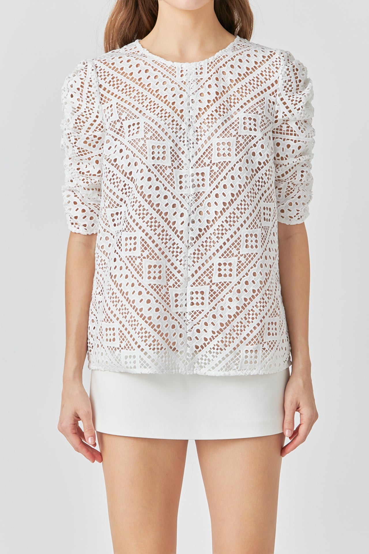 ENDLESS ROSE - Embroidered Lace Top - TOPS available at Objectrare