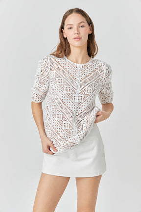 ENDLESS ROSE - Embroidered Lace Top - TOPS available at Objectrare