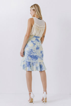 FREE THE ROSES - Free The Roses - Tie Dye Wrap Skirt - SKIRTS available at Objectrare