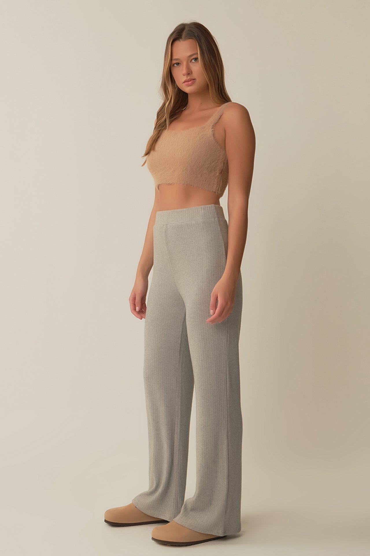 GREY LAB - Feather Plush Bralette Top - TOPS available at Objectrare