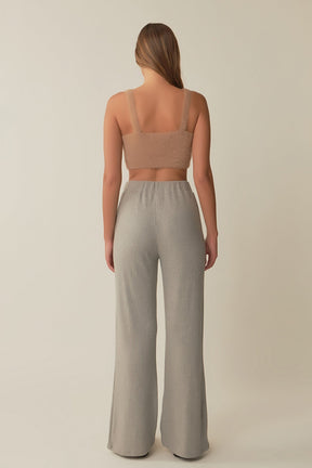 GREY LAB - Feather Plush Bralette Top - TOPS available at Objectrare