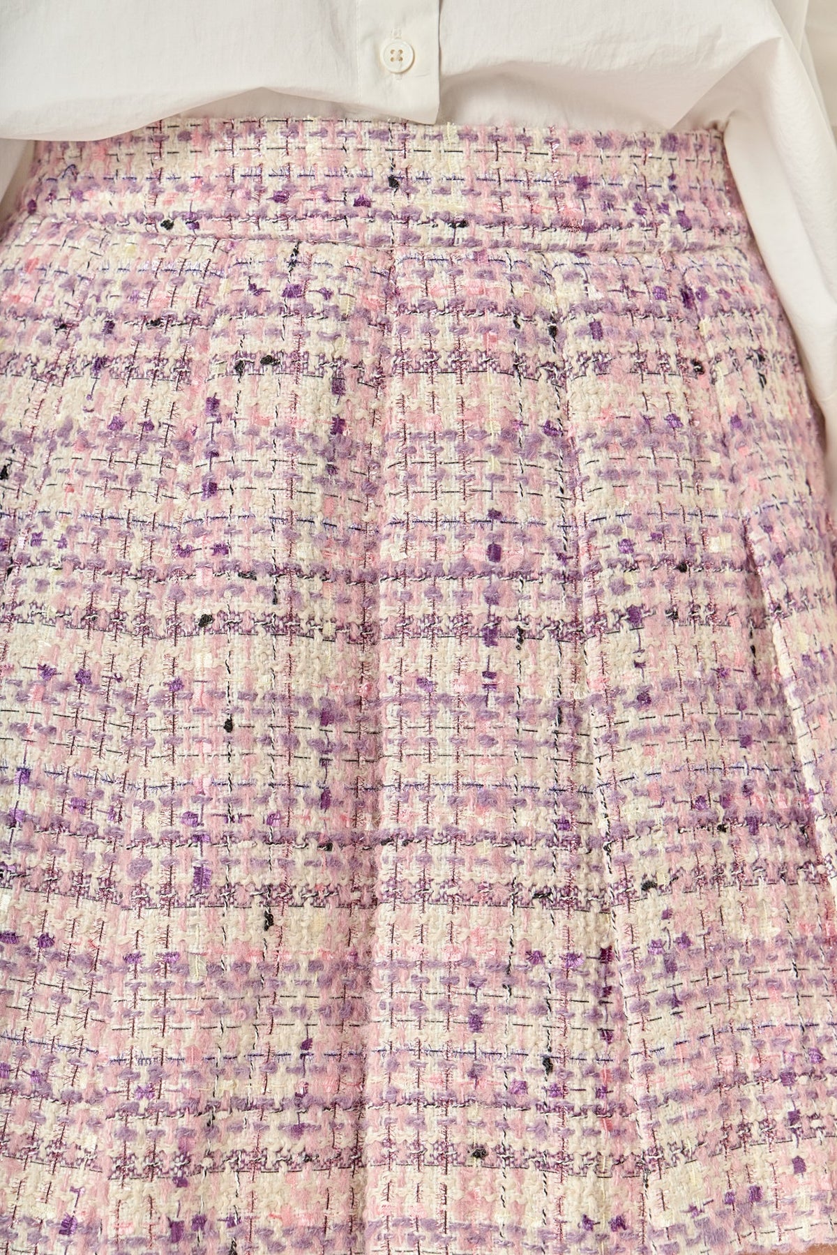 ENGLISH FACTORY - Tweed Pleated Skirt - SKIRTS available at Objectrare