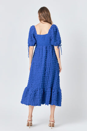 ENDLESS ROSE - Bubble Puff Sleeve Maxi Dress - DRESSES available at Objectrare
